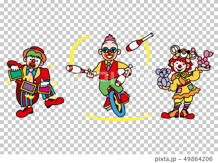 大道芸のイラスト素材
