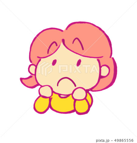 イラスト　女性　2頭身　かわいい 49865556