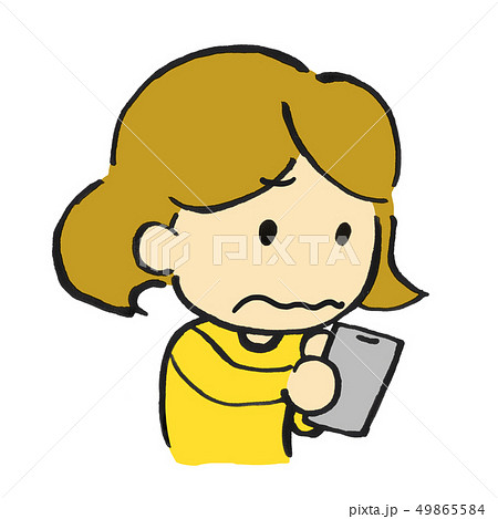 イラスト　女性　2頭身　かわいい 49865584