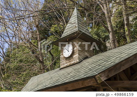 神田川桜並木の風景 江戸川公園の休憩所 49866159
