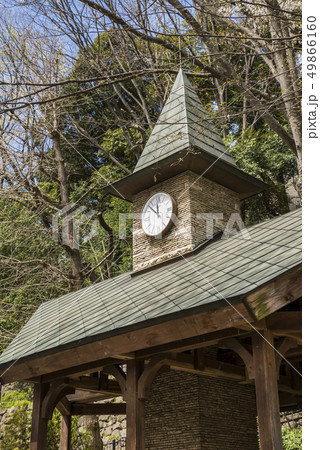 神田川桜並木の風景 江戸川公園の休憩所 49866160