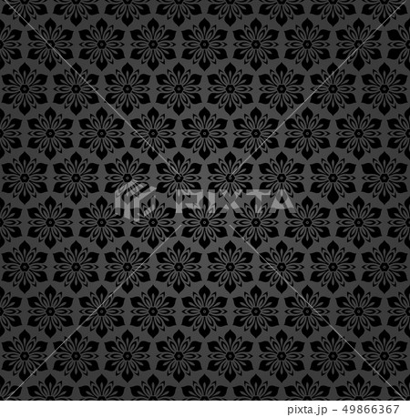 Floral Fine Seamless Pattern 49866367