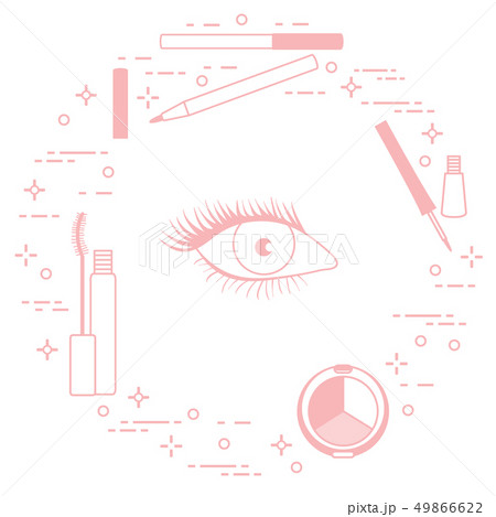 Eye makeup Decorative cosmetics. 49866622