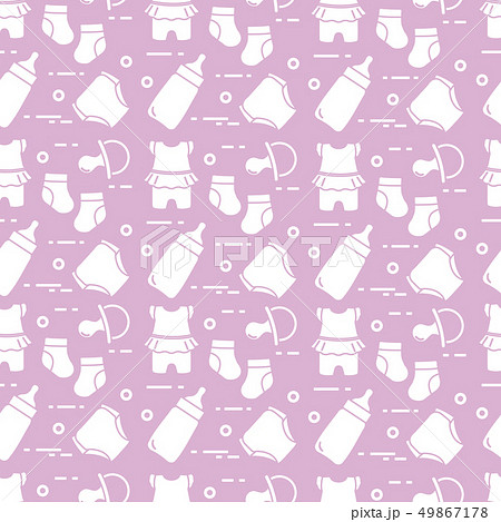 Newborn baby seamless pattern Newborn baby seamless pattern 49867178