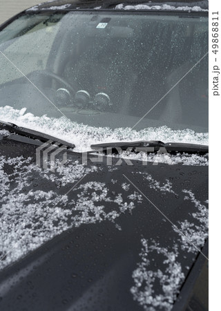 気象現象 雹（+自動車） 49868811
