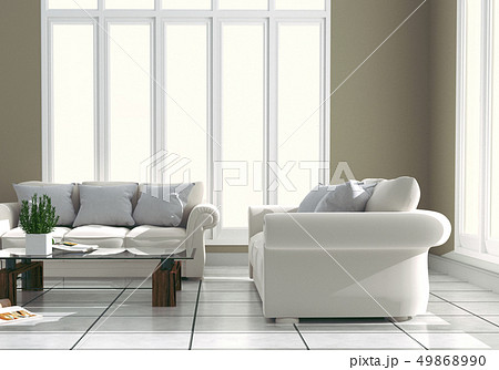 Living room interior Scandinavian style 49868990