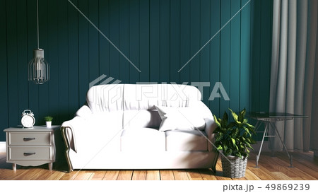 Modern interior - Living room and Soft Sofa 49869239
