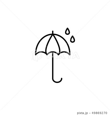 umbrella icon line. vector illustration black  49869270