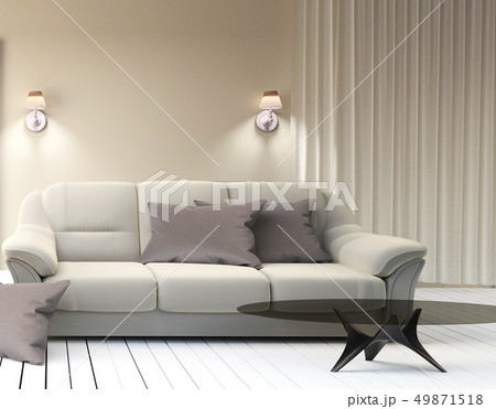 Living Room Scandinavian Style 49871518