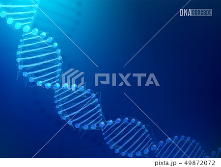 DNA science technology vector background for biomedical, health, chemistry design. Chromosome 49872072