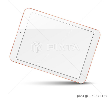 Tablet computer with blank screen. 49872189