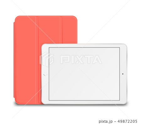 Tablet pc with smart cover. Tablet pc with smart cover. 49872205