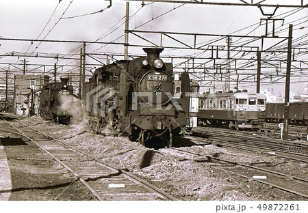 昭和43年　東京八王子機関区蒸気機関車C58　 49872261