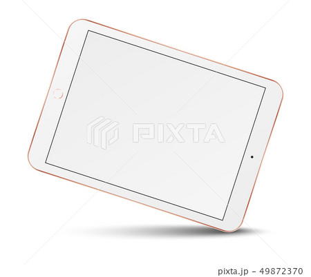 Tablet computer with blank screen. 49872370