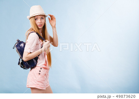 Young woman going to school 49873620