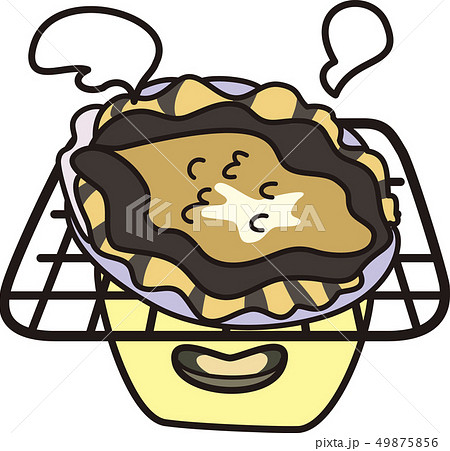 アワビ網焼き アワビ網焼き 49875856