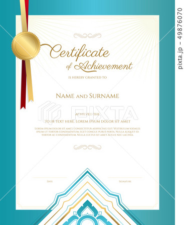 Luxury certificate template with elegant border Luxury certificate template with elegant border 49876070
