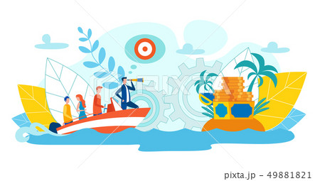 Perfect Team Achieving Success Flat Illustration. 49881821