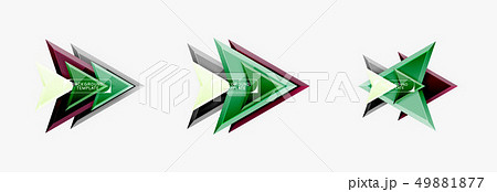 Arrows abstract composition for banner, background or logo 49881877