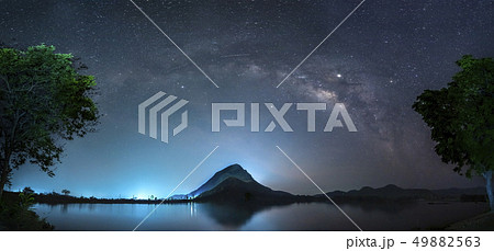Night sky with stars and The Milky Way 49882563