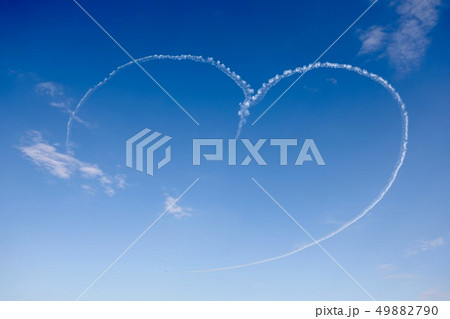 飛行機雲(ハート) 飛行機雲(ハート) 49882790