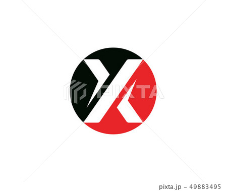 X Letter Logo Template vector icon 49883495