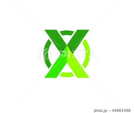 X Letter Logo Template vector icon 49883496