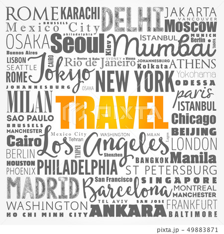 TRAVEL word cloud concept 49883871