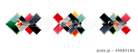 Set of arrow geometric logo icons, banners or backgrounds templates 49884189