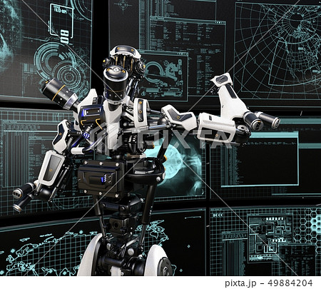 人型ロボット女性 perming3DCGイラスト素材 人型ロボット女性 perming3DCGイラスト素材 49884204
