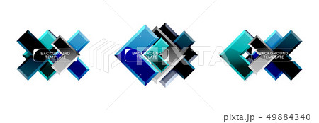 Set of arrow geometric logo icons, banners or backgrounds templates 49884340