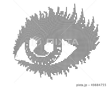 Halftone human eye Halftone human eye 49884755