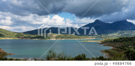 Blue lake in Zahara de la Sierra, Cadiz province, Andalusia, Spain. Blue lake in Zahara de la Sierra, Cadiz province, Andalusia, Spain. 49884766