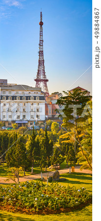 Vietnam's littel Paris Da Lat cityscape. Beautiful Vietnam's littel Paris Da Lat cityscape. Beautiful 49884867