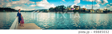 Mother and daughter at Xuan Huong Lake, Dalat, 49885032