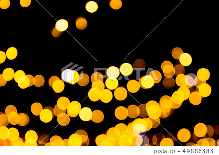Defocused city gold night bokeh abstract 49886383