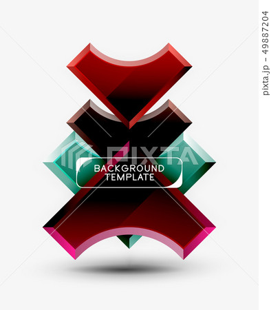 Geometric shapes abstract background 49887204