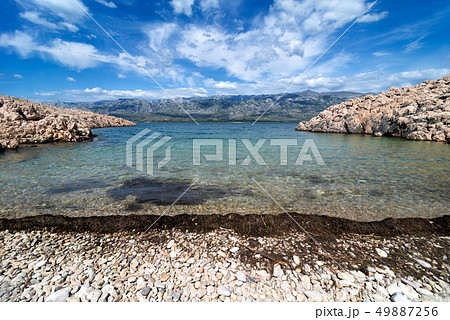 Adriatic Sea Bay With View Over Paklenica National Adriatic Sea Bay With View Over Paklenica National 49887256
