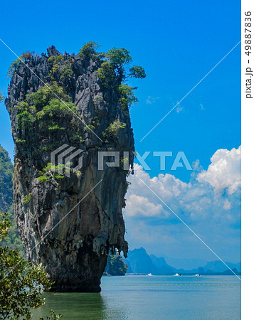 Phang Nga bay, Thailand, iconic scenic island 49887836