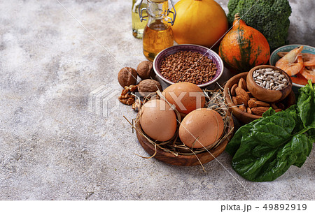 Assortment food sources of vitamin E Assortment food sources of vitamin E 49892919