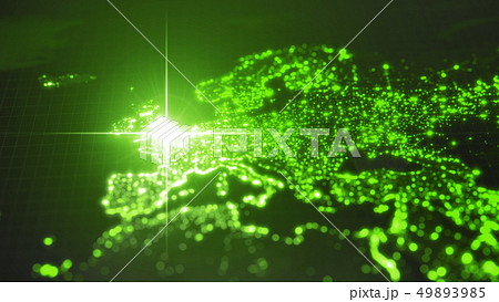 power of england, energy beam on london. dark map with illuminated cities and human density areas power of england, energy beam on london. dark map with illuminated cities and human density areas 49893985