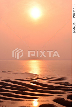 御興来海岸の夕日 御興来海岸の夕日 49894432