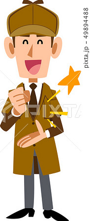 納得する探偵の男性 49894488