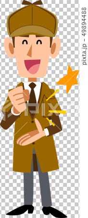 納得する探偵の男性 49894488