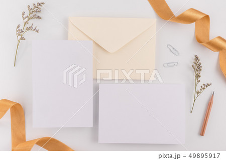 A wedding concept. Wedding Invitation, envelopes, 49895917