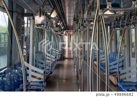 subway train cab interior of Shanghai metro 49896682