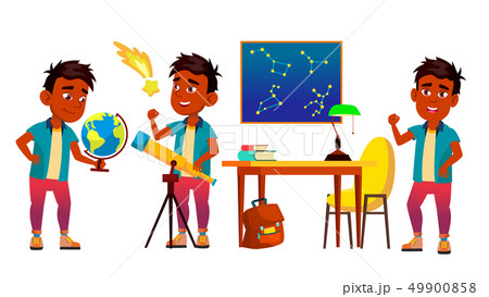 Astronomy, Astrophysics Student Vector Cartoon Characters Set Astronomy, Astrophysics Student Vector Cartoon Characters Set 49900858