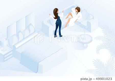 Hotel Female Manager Welcome Client at Modern Room Hotel Female Manager Welcome Client at Modern Room 49901023