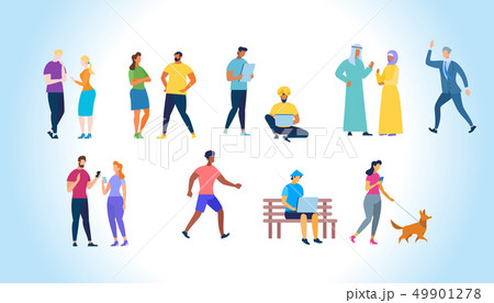 Multiracial and International People Characters Multiracial and International People Characters 49901278