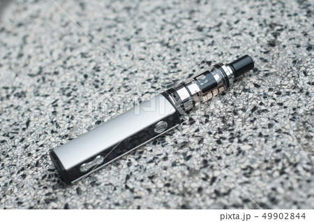 Closeup of grey electronic cigarette  49902844